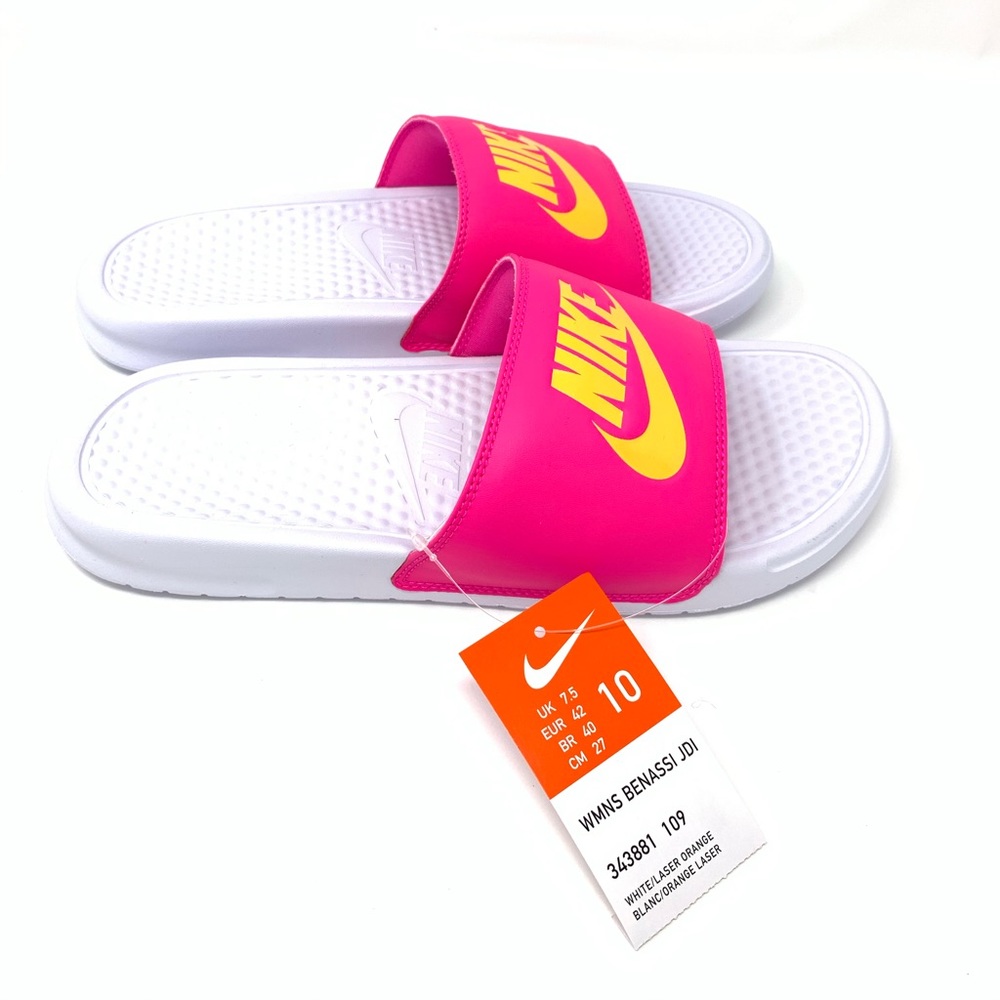 NWT NIKE BENASSI JDI SLIDES SIZE 10